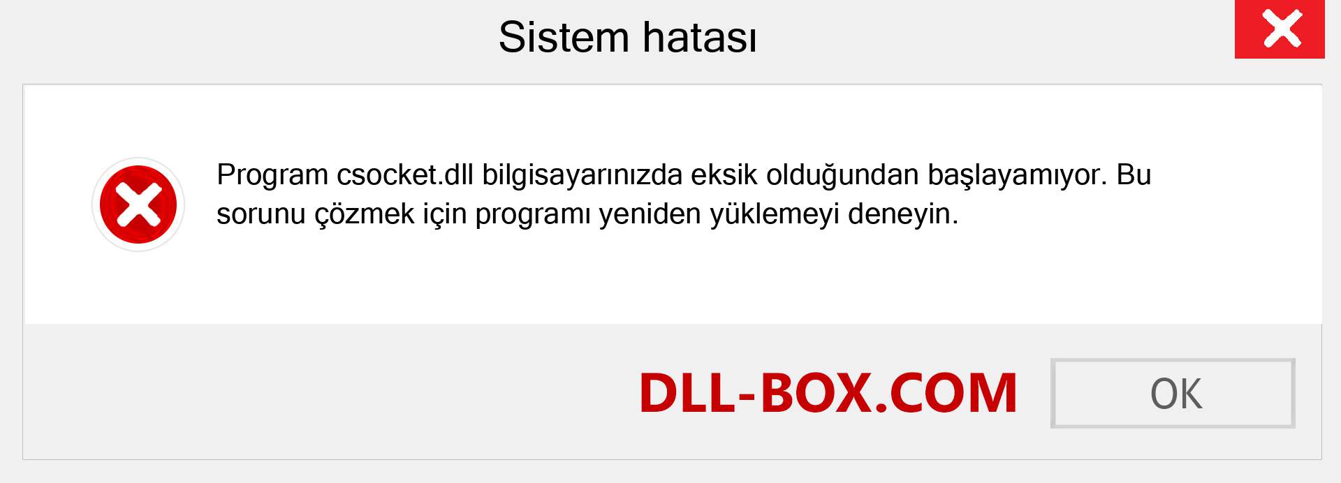 csocket.dll dosyası eksik mi? Windows 7, 8, 10 için İndirin - Windows'ta csocket dll Eksik Hatasını Düzeltin, fotoğraflar, resimler